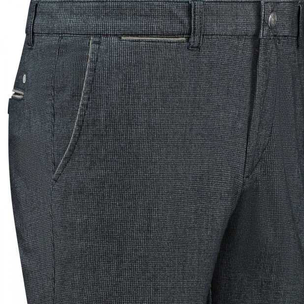 Com4 Winter Chino | Marine Pied de Poule | www.pietkoopmans.nl