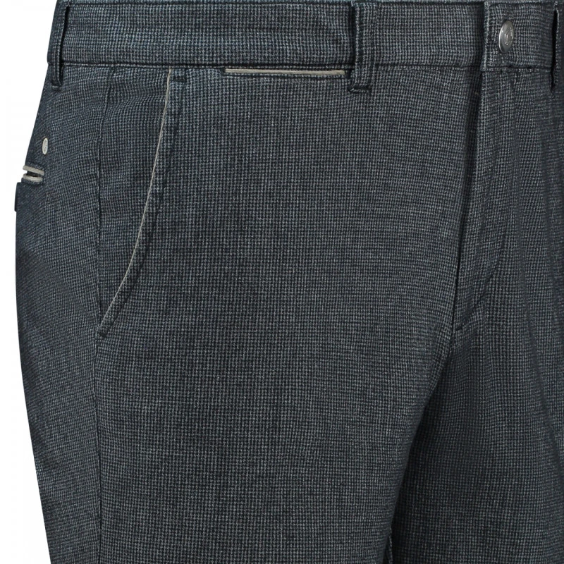 Com4 Winter Chino | Marine Pied de Poule | www.pietkoopmans.nl