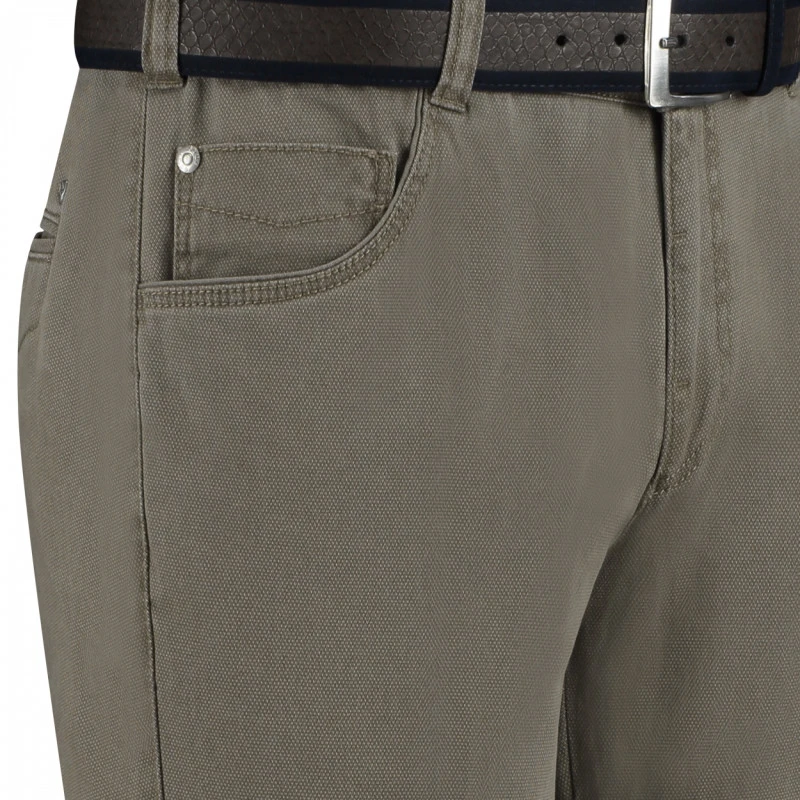 Com4 5 Swing Front Broek | Khaki | www.pietkoopmans.nl