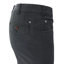  Com4 5 Swing Front Broek | Grijs Geweven Look
