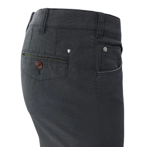  Com4 5 Swing Front Broek | Grijs Geweven Look