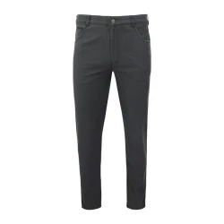  Com4 5 Swing Front Broek | Grijs Geweven Look