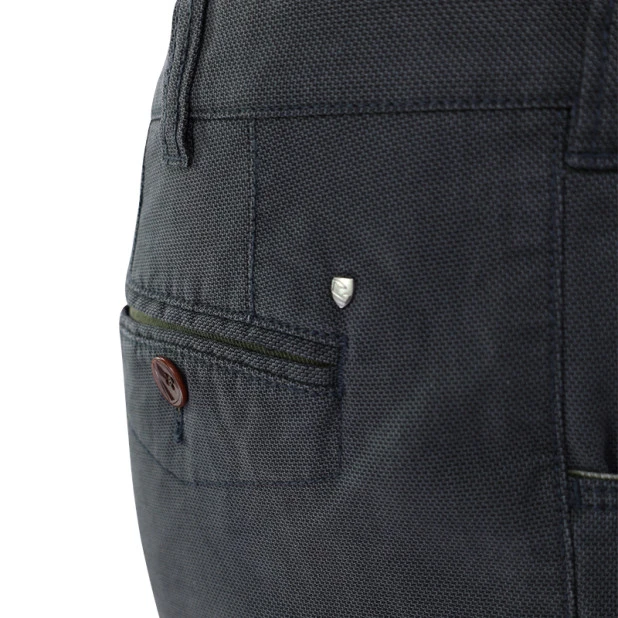  Com4 5 Swing Front Broek | Grijs Geweven Look | www.pietkoopmans.nl