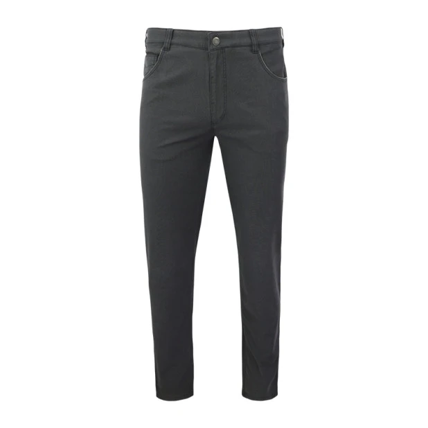  Com4 5 Swing Front Broek | Grijs Geweven Look | www.pietkoopmans.nl