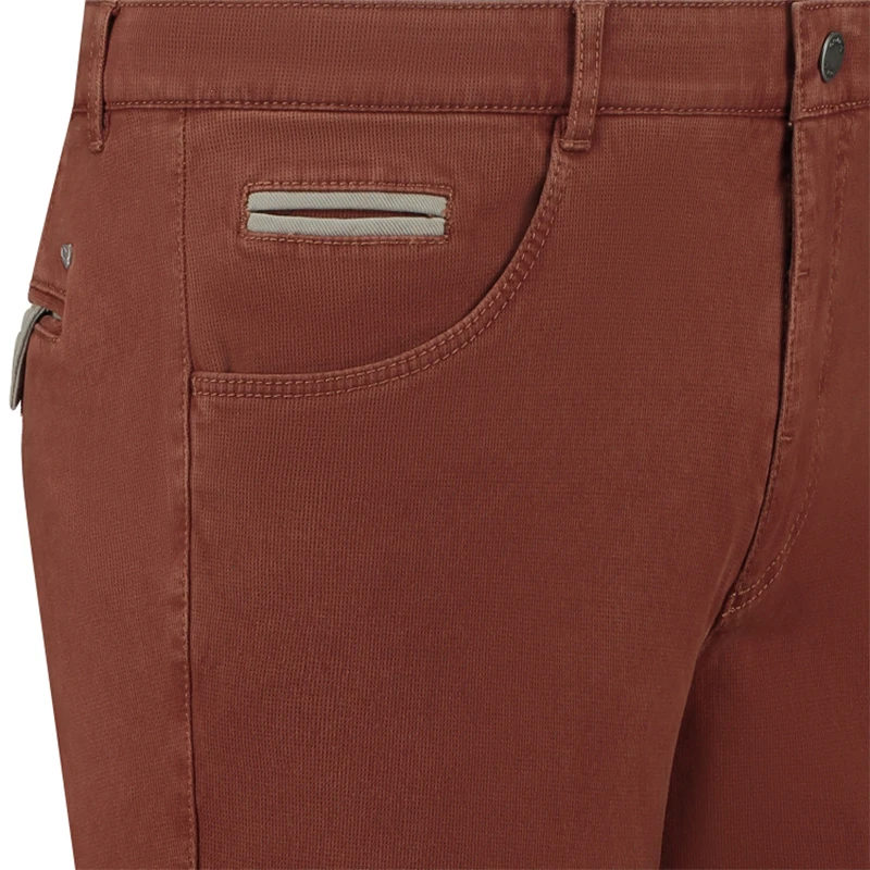 Com4 5 Pocket Broek | Terra | www.pietkoopmans.nl
