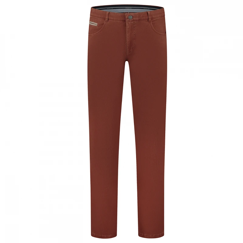Com4 5 Pocket Broek | Terra | www.pietkoopmans.nl