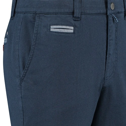 Com4 Sportieve Chino | Marine Print | www.pietkoopmans.nl