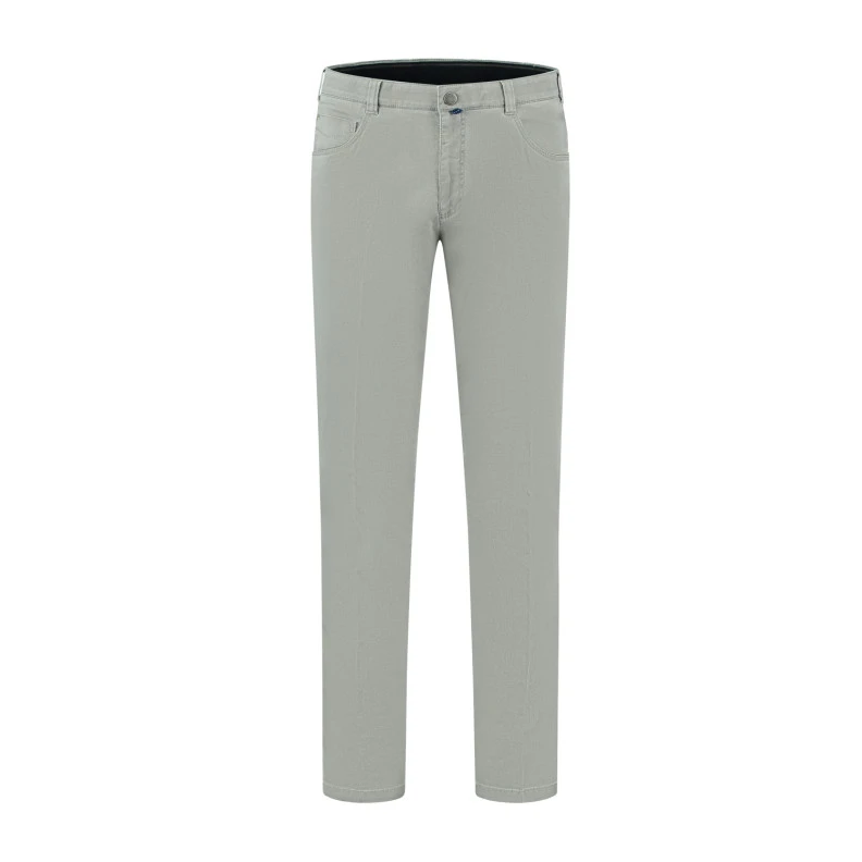 Com4 5 Pocket Broek | Grijs Print | www.pietkoopmans.nl