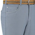 Com4 5 Pocket Broek | Ruit Blauw | www.pietkoopmans.nl