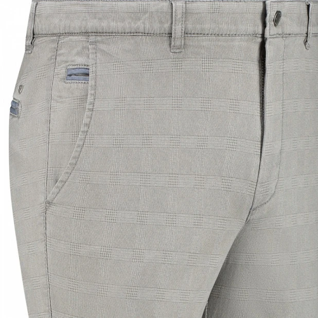 Com4 Zomer Chino | Beige Geruit | www.pietkoopmans.nl
