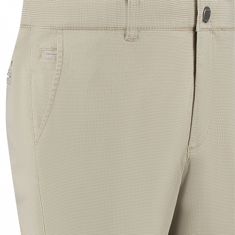 Com4 Zomer Chino | Camel Pied de Poule | www.pietkoopmans.nl