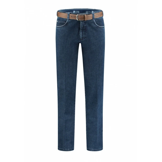 Com4 Sportieve Broek | Midden Denim | www.pietkoopmans.nl