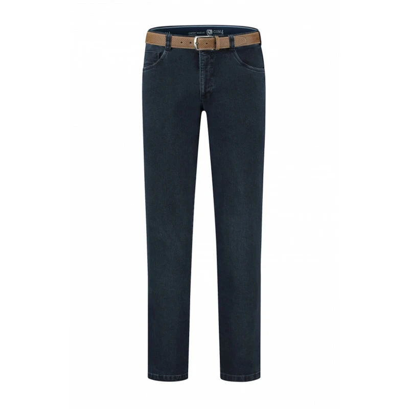Com4 Sportieve Broek | Donker  Denim | www.pietkoopmans.nl