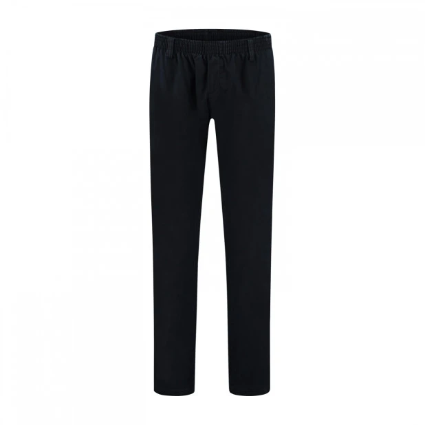 Com4 Elastische Taille Broek | Perma Blauw | www.pietkoopmans.nl