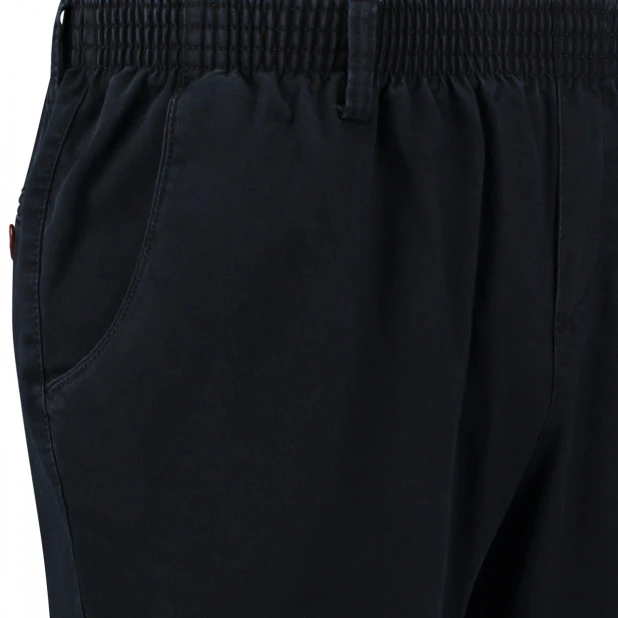 Com4 Elastische Taille Broek | Perma Blauw | www.pietkoopmans.nl