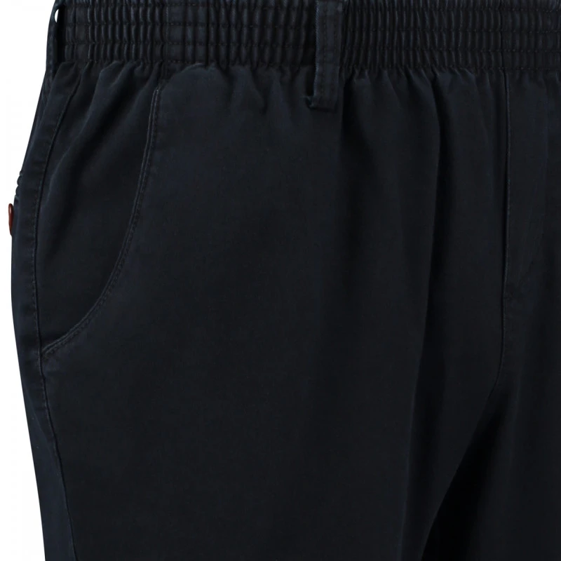 Com4 Elastische Taille Broek | Perma Blauw | www.pietkoopmans.nl