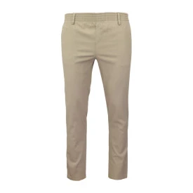 Com4 Elastische Taille Broek | Beige Stip