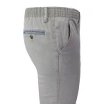 Com4 Elastische Taille Broek | Beige Blauw Gerstekorrel | www.pietkoopmans.nl