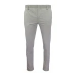 Com4 Elastische Taille Broek | Beige Blauw Gerstekorrel | www.pietkoopmans.nl