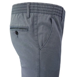 Com4 Elastische Taille Broek | Blauw Gerstekorrel