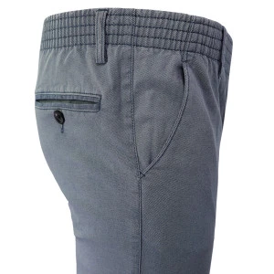 Com4 Elastische Taille Broek | Blauw Gerstekorrel