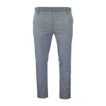 Com4 Elastische Taille Broek | Blauw Gerstekorrel | www.pietkoopmans.nl