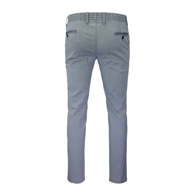 Com4 Elastische Taille Broek | Blauw Gerstekorrel | www.pietkoopmans.nl