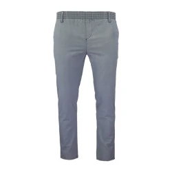 Com4 Elastische Taille Broek | Blauw Gerstekorrel