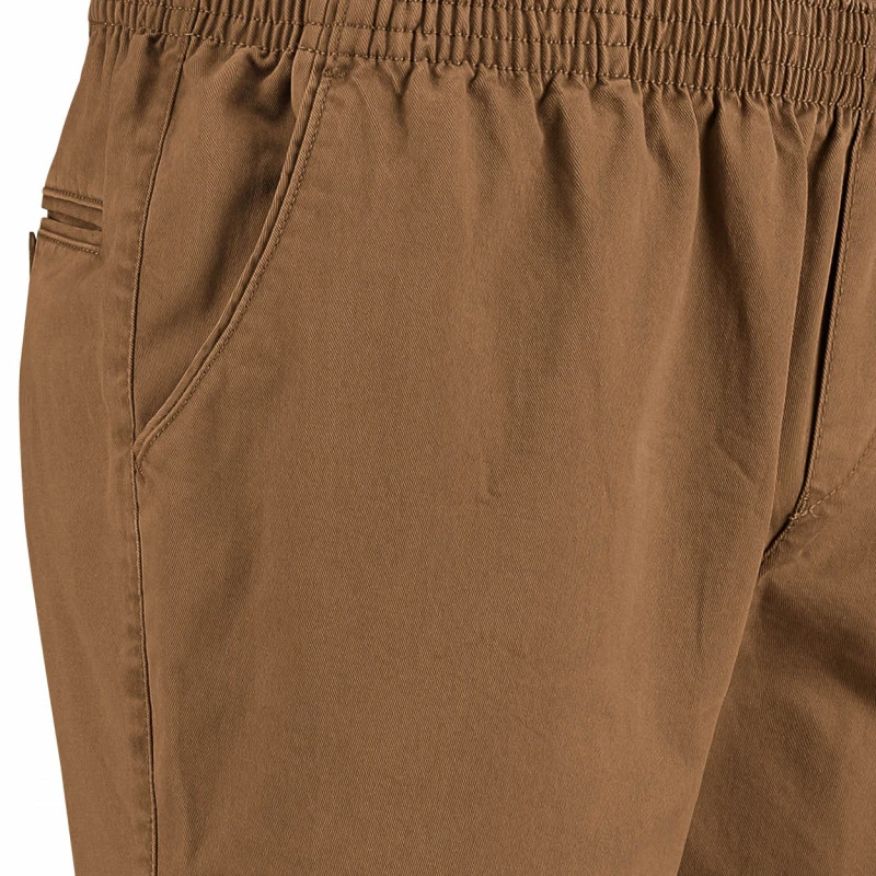 Com4 Elastische Taille Broek | Cognac | www.pietkoopmans.nl