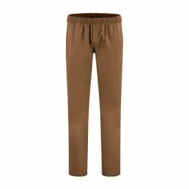 Com4 Elastische Taille Broek | Cognac