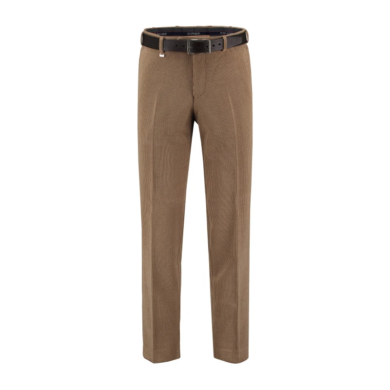 Com4 Corduroy Broek | Camel | www.pietkoopmans.nl