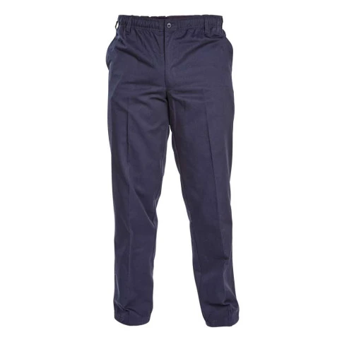 Elastische Taille Broek met trekkoord | Navy | www.pietkoopmans.nl