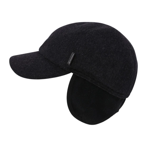 Derby Cap Oorkleppen | Antraciet Teflon | www.pietkoopmans.nl