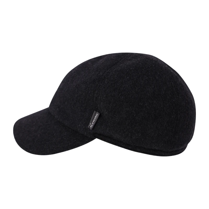 Derby Cap Oorkleppen | Antraciet Teflon | www.pietkoopmans.nl