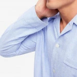 Derek Rose Flanel Pyjama | Lichtblauw Streep | www.pietkoopmans.nl
