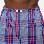 Derek Rose Classic Pyjama | Kobalt Ruit | www.pietkoopmans.nl