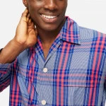 Derek Rose Classic Pyjama | Kobalt Ruit | www.pietkoopmans.nl