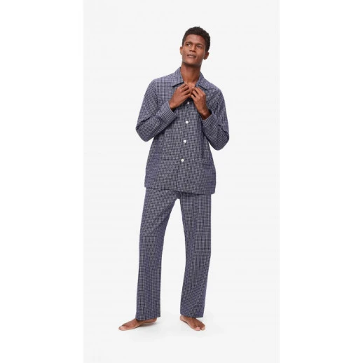 Derek Rose Flanel Pyjama | Luxe Ruit | www.pietkoopmans.nl
