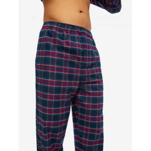 Derek Rose Flanel Pyjama | Rood Groen Geblokt