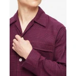 Derek Rose Flanel Pyjama | Bordeaux | www.pietkoopmans.nl