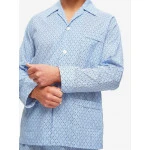 Derek Rose Classic Pyjama | Lichtblauw  Vintage | www.pietkoopmans.nl