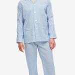 Derek Rose Classic Pyjama | Lichtblauw  Vintage | www.pietkoopmans.nl