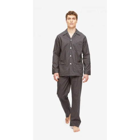 Derek Rose Classic Pyjama | Marine Vintage | www.pietkoopmans.nl