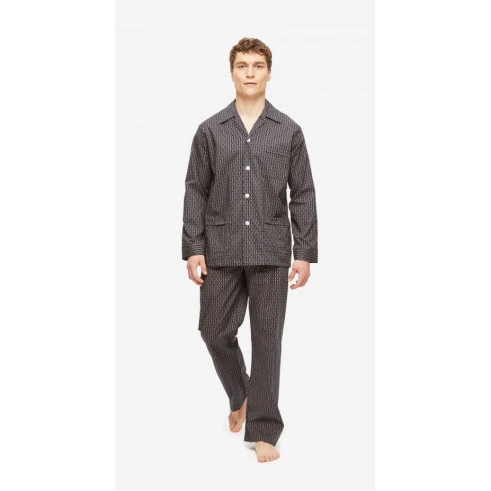Derek Rose Classic Pyjama | Marine Vintage | www.pietkoopmans.nl