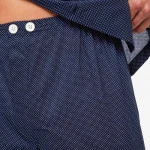 Derek Rose Classic Pyjama | Marine Stip | www.pietkoopmans.nl