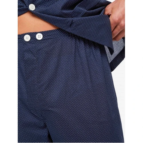 Derek Rose Classic Pyjama | Marine Stip | www.pietkoopmans.nl