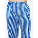 Derek Rose Pyjama Satijn | Blauw Gestreept | www.pietkoopmans.nl