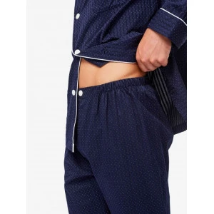 Derek Rose Klassieke Pyjama | Witte Bies