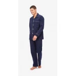 Derek Rose Klassieke Pyjama | Witte Bies | www.pietkoopmans.nl