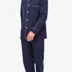 Derek Rose Klassieke Pyjama | Witte Bies | www.pietkoopmans.nl